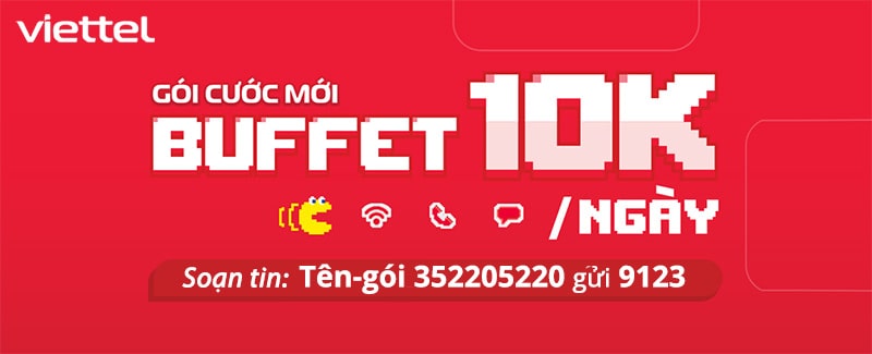 Gói cước Buffet Data Viettel 4G